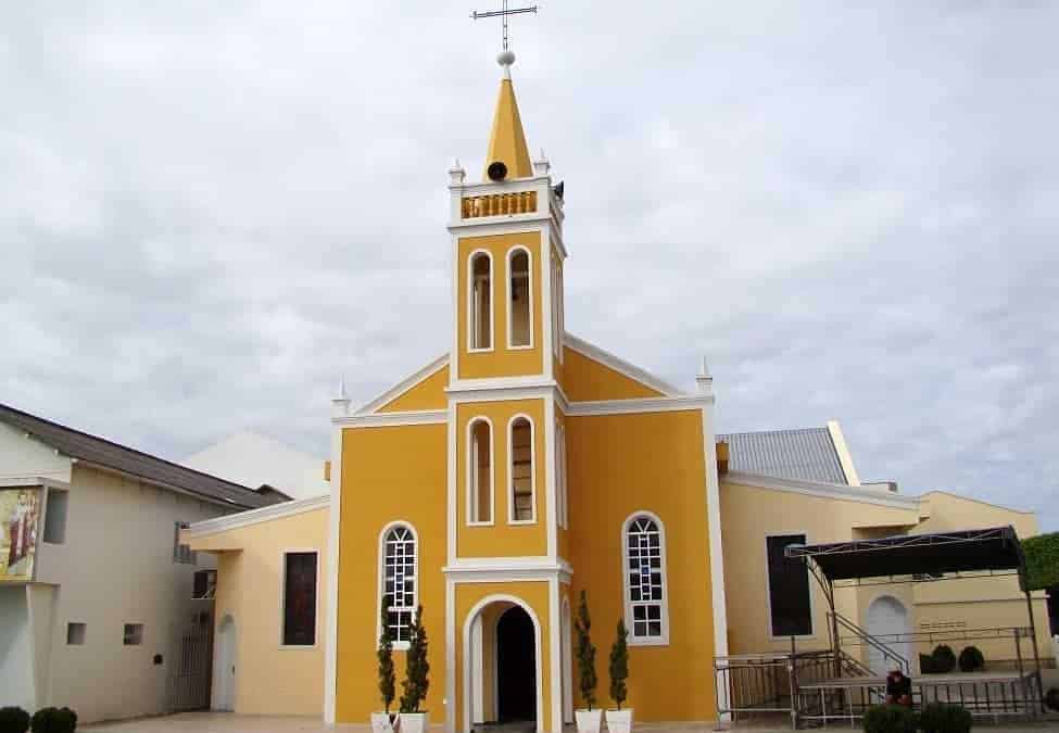 Foto da Matriz de São Cipriano, em Jaguaré, ilustra post sobre aniversário da cidade