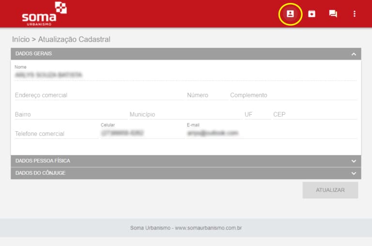 8-Atualização Cadastral Portal do Cliente Soma Urbanismo