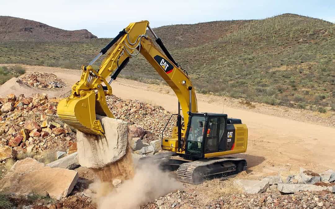 A execução do serviço de terraplanagem