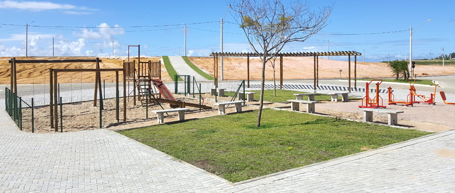 Imagem de playground ilustra post Por que o playground infantil é uma ótima alternativa para as férias das crianças, do blog da Soma Urbanismo
