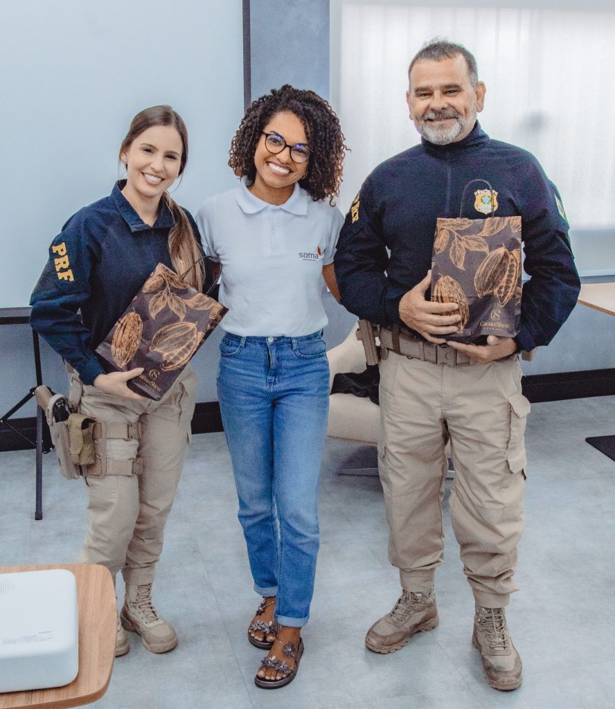 Registro do evento de Maio Amarelo, em 2023, na Soma Urbanismo. 