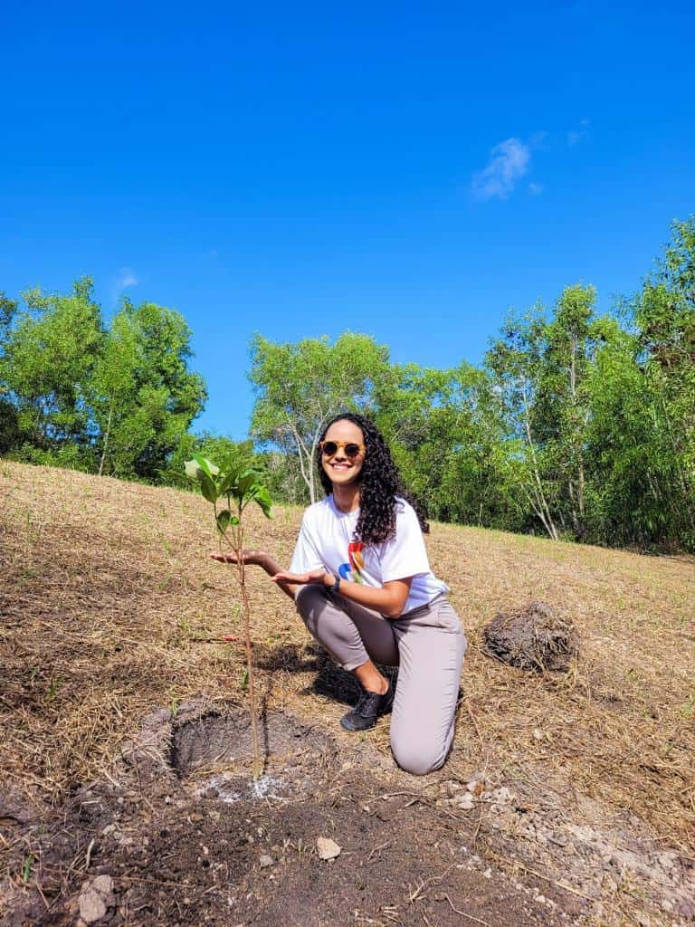 Registro de ação em comemoração a Semana do Meio Ambiente, onde a Soma Urbanismo plantou 60 mudas de árvores no Residencial Jacuí III, um dos empreendimentos da loteadora, em São Mateus, no Norte do Espírito Santo. 