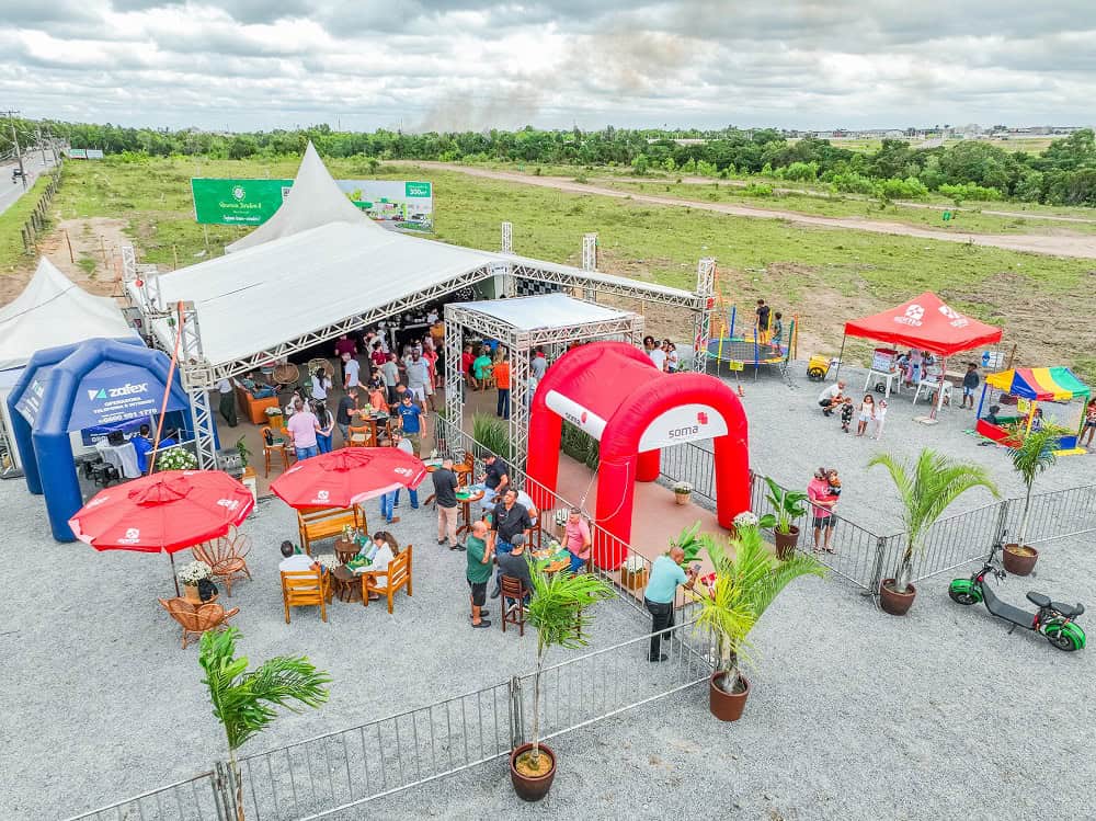 Imagem do evento de lançamento do Residencial Reserva Jardim II, da Soma Urbanismo, em São Mateus.