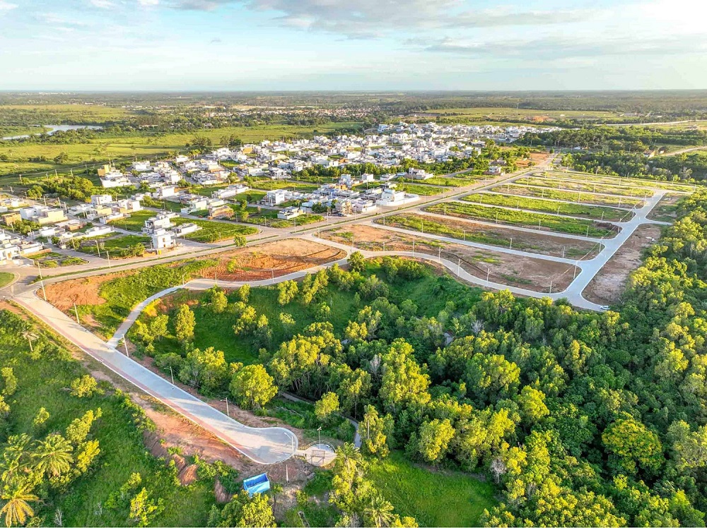 Vista aérea de empreendimento Soma Urbanismo ilustra post sobre a valorização de cidades pequenas no blog da loteadora.