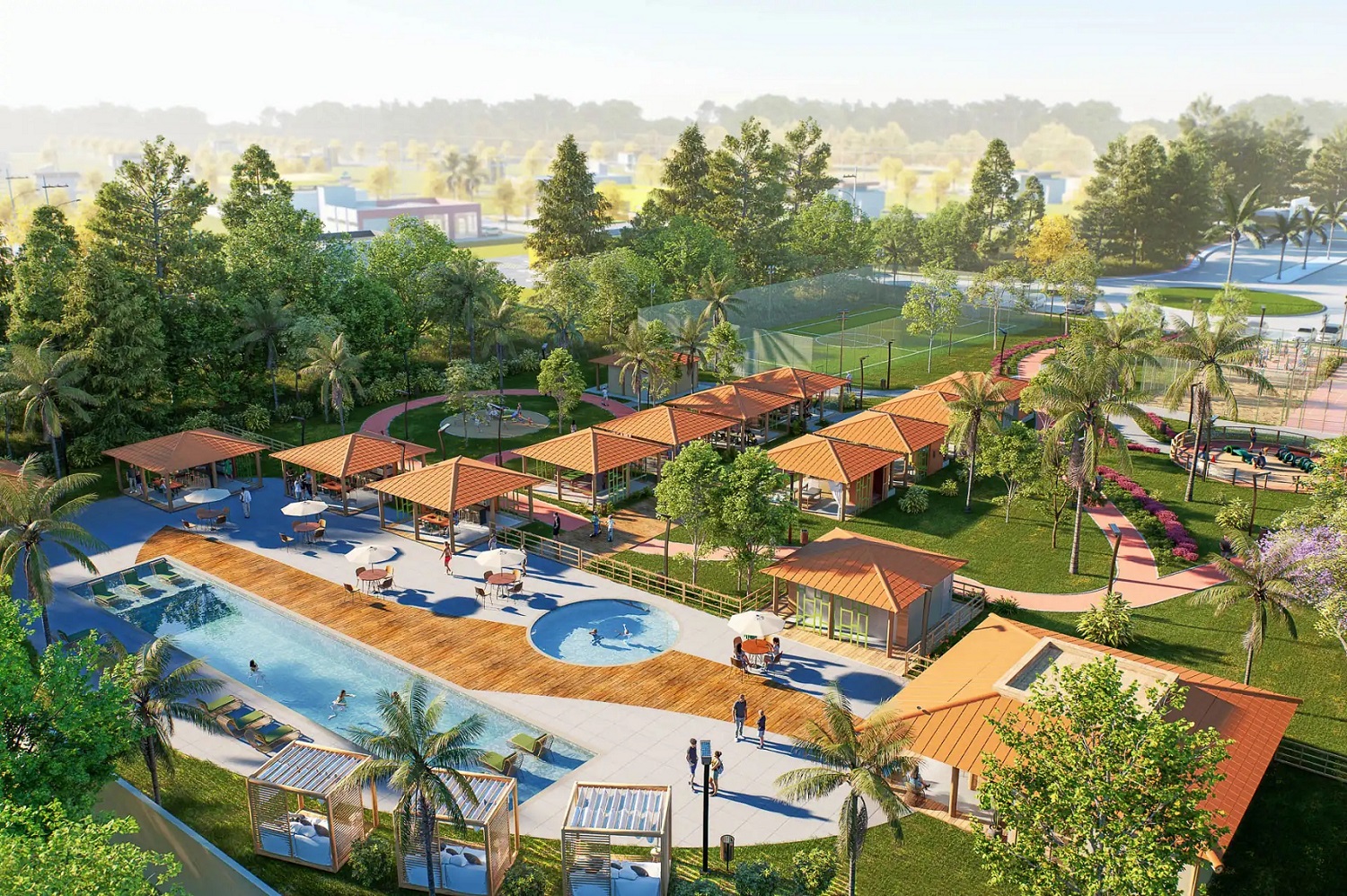 Imagem perspectiva do Residencial Golden Mundaí II, em Porto Seguro, ilustra post sobre locação por temporada, do blog da Soma Urbanismo.