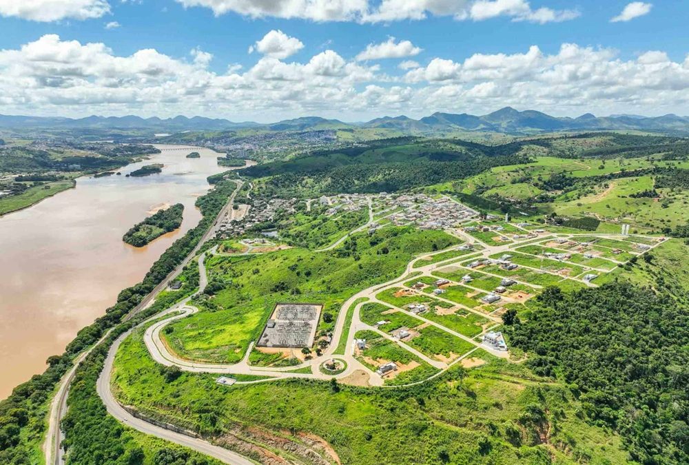 Imagem aérea de loteamento Soma Urbanismo em Colatina.