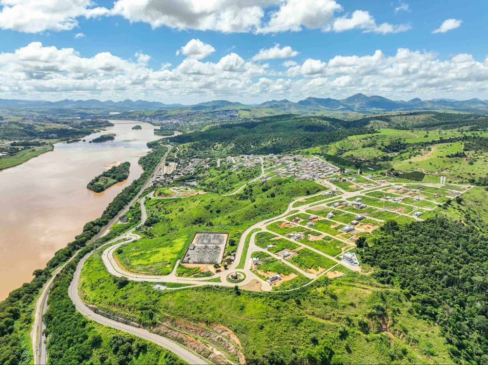 Imagem aérea de loteamento Soma Urbanismo em Colatina.