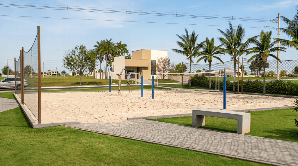 Quadras de areia do Soma Vibe.
