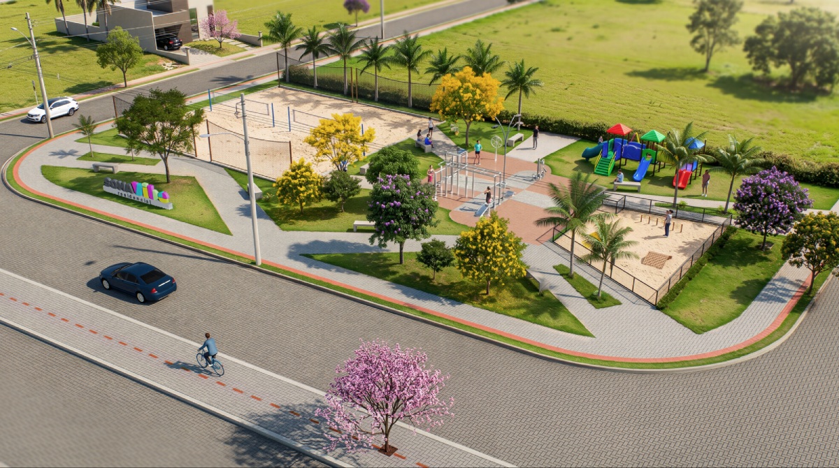 Perspectiva áérea Soma Vibe, lançamento Soma Urbanismo em Guriri.